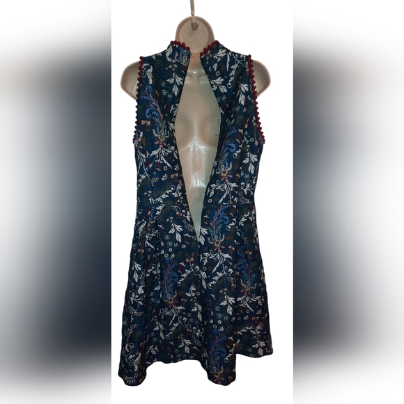 Nicole Miller Blue Floral Dress - Picture 5 of 12